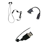 Premium Sony Ericsson K750 to 3.5mm Audio Adapter, 3.5mm Stereo Headset and Quick Transfer USB Data Cable Combo for Sony Ericsson W760a, TM506, W350, W350i, W350a, Z750A, W300i, Z520, W800, W550i, K750, W810i, W580i, W760