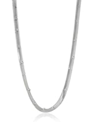 Anne Klein "Caviar" Snake Chain Crystal Pave Strand Necklace, 42"