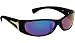 Solar Bat Blast Polarized Sunglasses (Mossback gold mirror, Black frame)
