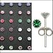 3mm Rhinestone Stone Flower Set Ear Studs in a 12 pair Tray Body Jewelry