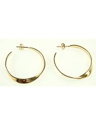 Kala-isjewels - Ladies 18ct Gold Plated Creoles ( diameter 30MM )