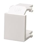 Leviton R04-41084-00W QuickPort Blank Insert, White, 6-Pack
