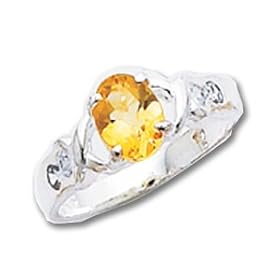 Buy Sterling Silver Citrine ring by A Great Jewelry Co.