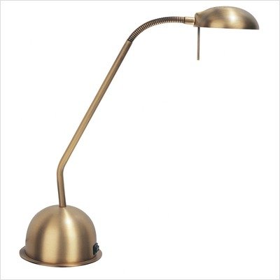 Dainolite DLHA730-AB Adjustable Reading Lamp, Antique Brass
