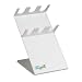 TrippNT 50071 Acrylic Three Position Slanted Auto Pipettor Holder, 5.3" Width x 8.25" Height x 6.5" Depth