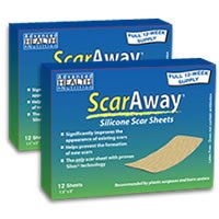 2-Pack of ScarAway Professional Grade Silicone Scar Sheets - For the Treatment and prevention of Hypertrophic and Keloid Scars - Perfect for larger surgery scars including C-Section Scars - Full 12 week supply for scars up to 5.75 - Full 24 Week Supply for Scars up to 3 ~The Solution for Scars - Scar Treatment - Scar Reducer - FDA Class I Medical Device - Proven Safe and Effective - DRUG FREE!
