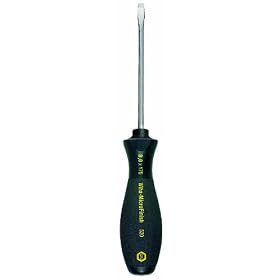 Wiha 52020 Slotted Screwdriver with MicroFinish Handle, Cabinet Tips, 5.5 x 125