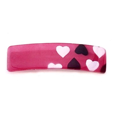 Caravan Hearts Black/White Rectangle Auto 95 mm (Haarspange) Preisvergleich