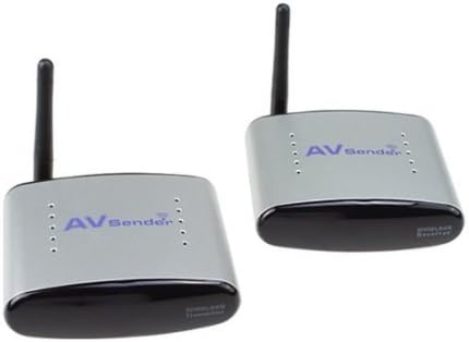 ESUMIC 2.4GHz Wireless Audio Video Transmitter and Receiver for DVD, DVR, CCD camera, IPTV, Satellite Set-top Box, Digital TV Set-top Box and other AV Output Devices (4 Channel)