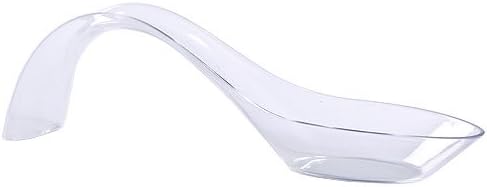 Lillian TablesettingsMini Plastic Presentation Spoon, 12-Pack, Clear (64567)