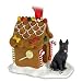 NEW Black German Shepherd Ginger Bread House Christmas Ornament