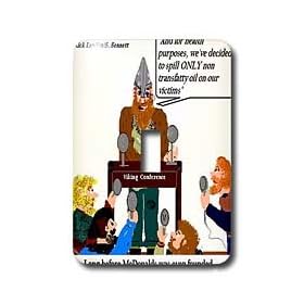 Londons Times Funny Food Coffee other Digestibles - Viking Health Public Service Announcement - Light Switch Covers - single toggle switch
