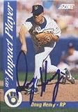 Doug Henry, Milwaukee Brewers Autographed Card
