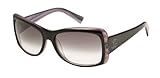 IMAGE OF Tres Noir Kabuki Girl Vintage/Retro Women's Sunglasses Black & Purple Horn