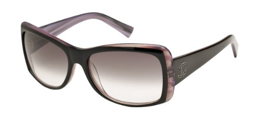 Tres Noir Kabuki Girl Vintage/Retro Women's Sunglasses Black & Purple Horn