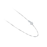 .925 Italian Sterling Silver 1 MM Box Chain in Sizes 16
