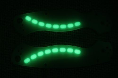 Glowing G10 Jade Ghost Scales for Spyderco Paramilitary 2 by NOVA BLAST 3