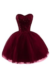  Cocktail Beaded Lace Tulle  Ball Gown Homecoming Dress/Mini Dress 