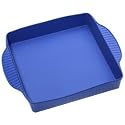 Roshco Silicon Square Cake Pan, Blue