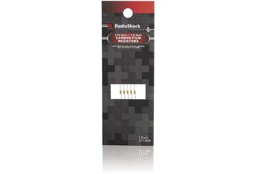 1/8-watt 470 ohm carbon-film resistors (5-pack)