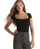 Guess - Guess? Lily Wrap-Style Cap-Sleeve Top