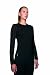 Icebreaker Women's Bodyfit Long Sleeve Crewe Top, Black, Small