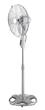 Honeywell HS-1040RE Oszillierender Standventilator in chrom mit 8 Std.-Timer m. Fernb.