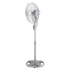 Honeywell HS-1040RE Oszillierender Standventilator in chrom mit 8 Std.-Timer m. Fernb.