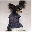 Dog Dress - Casual Canine Denim Diva Sundress - X-Small (XS)
