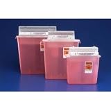 Kendall Sharpstar Sharps Container With Counterbalanced Lid, 5 Qt., 20/cs