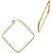 14Kt Yellow Gold Square Hoop Earrings