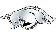 Arkansas Razorbacks Silver Auto Emblem - College Athletics Sports Merchandise