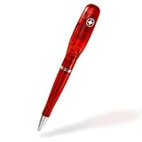 USB Swiss Pen, Tanslucent Red, Black Ink, 1GB Flash Drive