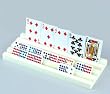 Set Of 2 Plastic Domino And Card Rack - Dominoes Domino Racks
