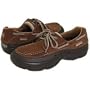 Men's Sperry Top - Sider Decklite 3 - eye Boat Shoes Dark Brown, DARK BROWN, 10