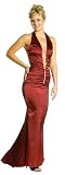 Sexy Halter Deep V-neck Open Back Prom dress