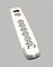 : Woods 7 Outlet Plastic Surge Strip W/Coax Protection (6942)