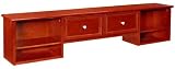 Oxford Desk 2 drawer Hutch, 56"W, MERLOT
