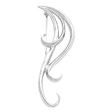 14K White Gold Brooch