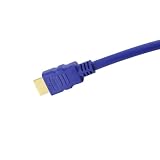 12 foot High Speed HDMI Cable, 28 AWG, Blue, Tartan Cable brand