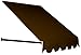 Awntech 6-Feet Dallas Retro Window/Entry Awning, 44-Inch Height by 24-Inch Diameter, Brown