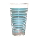 Fiesta Turquoise Stripe 16-ounce Glass Cooler