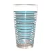 Fiesta Turquoise Stripe 16-ounce Glass Cooler