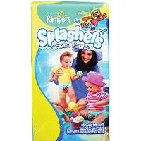 Pampers SPLASHERS Swim Pants, Size 6 (37+lbs 17+kg) 10 Disposable Swim Pants