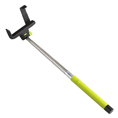InnoGear Adjustable Extendable Wireless Bluetooth Monopod Handheld Self Portrait Self Timer Selfie Stick with Remote Shutter Function for iPhone 4 4s 5 5s 5c 6 6 Plus, Samsung S3 S4 Note 2 Note 3, HTC One, Sony Xperia, LG, Compatble with IOS 4.0/ Android 3.0 or Above System (Green)