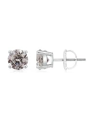 1.8 ct Solitaire Diamond Stud Earrings in Platinum