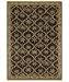 Shaw Tommy Bahama Home-Olefin Palm Patches Onyx-03500 2' 6'' X 7' 10'' Runner Area Rug