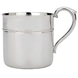 Reed & Barton Silver Plate Beaded Baby Cup