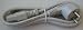 6 foot European Style Computer or TV AC Power Cable Cord - White - 250V 10A - 2 pin end - For use with only computers or tvs with 250V support as well as a European style outlet