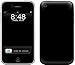 Solid State Black Design Protective Skin Decal Cover Sticker for Apple 3G iPhone